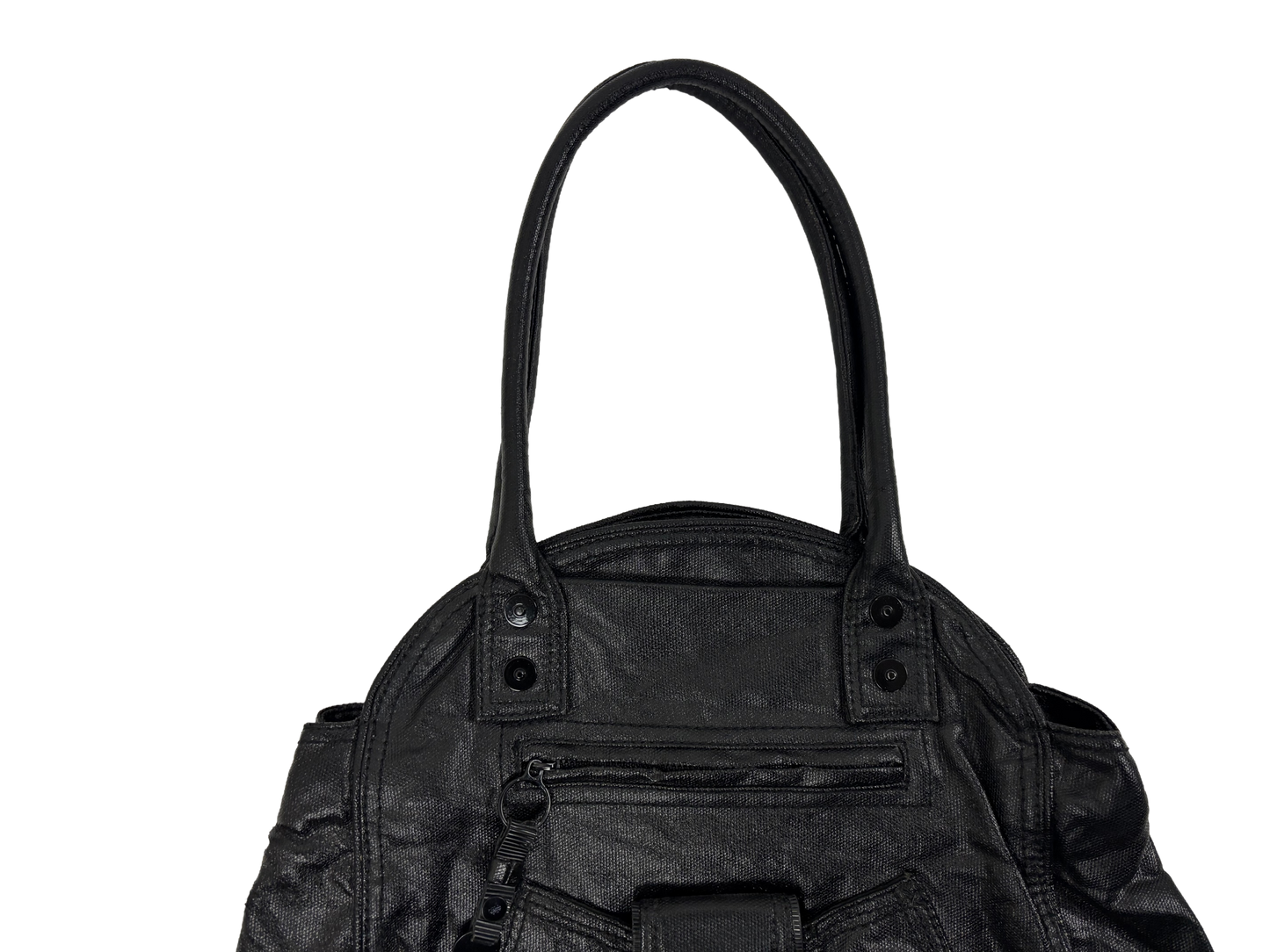 Diesel Vintage Black Leather Shoulder Bag