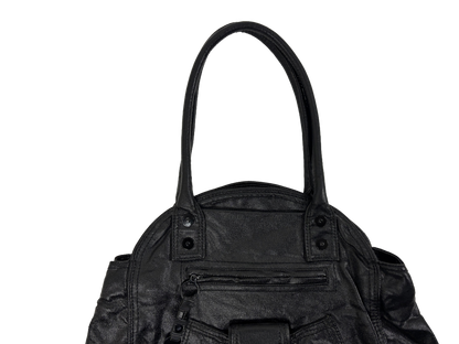 Diesel Vintage Black Leather Shoulder Bag