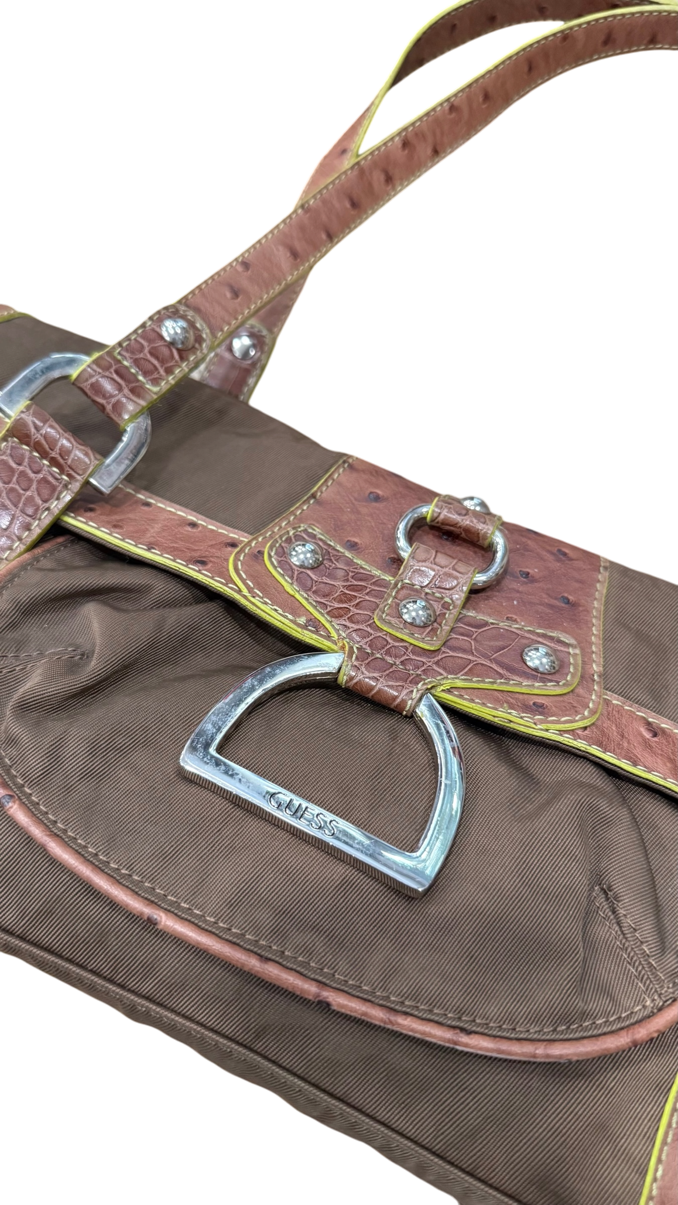 Guess Western Buckle Shoulder Bag