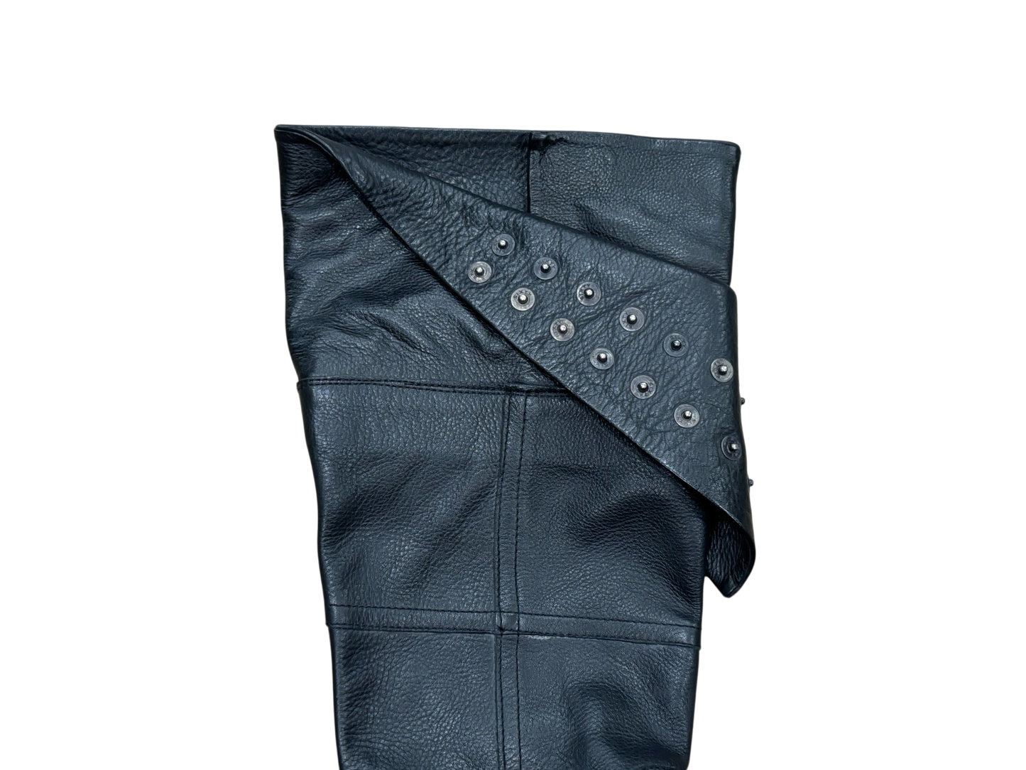 Miss Sixty Long Leather Boots with Studded Detail