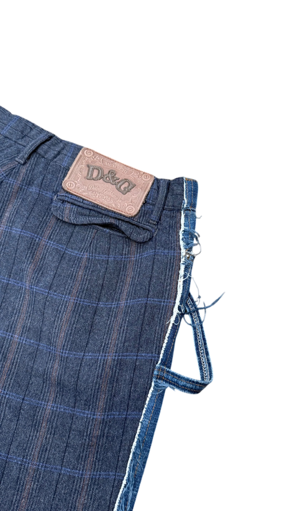 Dolce & Gabbana Low Rise Patchwork Denim Jeans