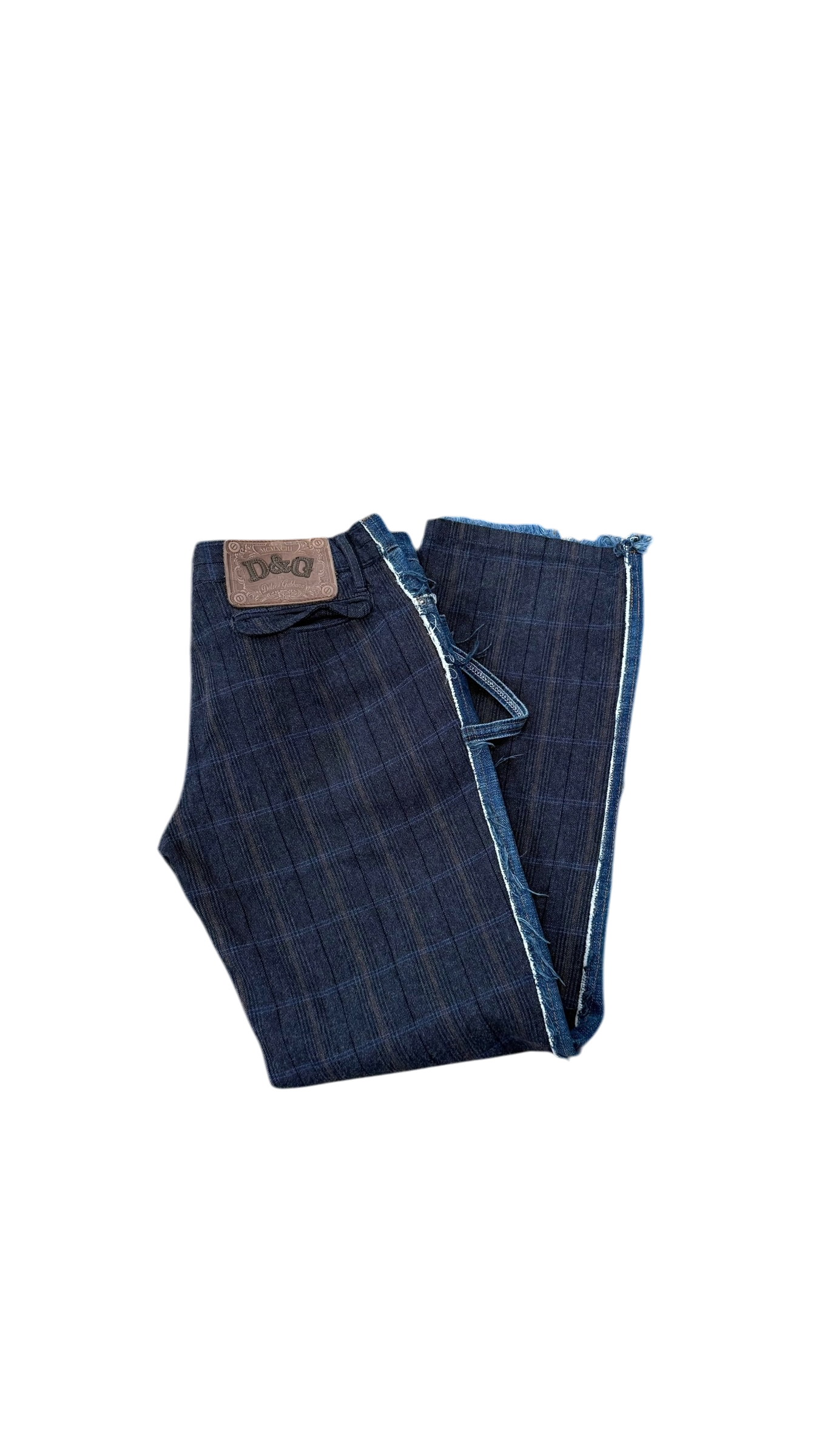 Dolce & Gabbana Low Rise Patchwork Denim Jeans
