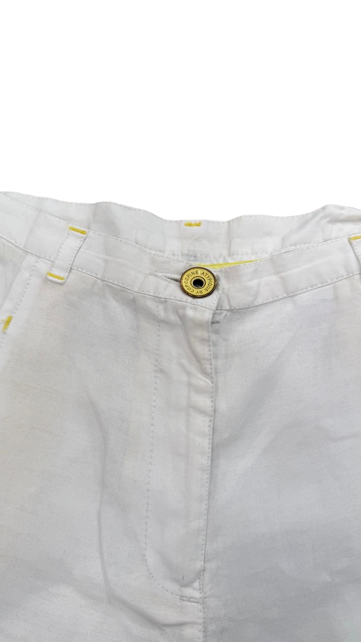 White Cropped Pants – Summer Minimal Fit