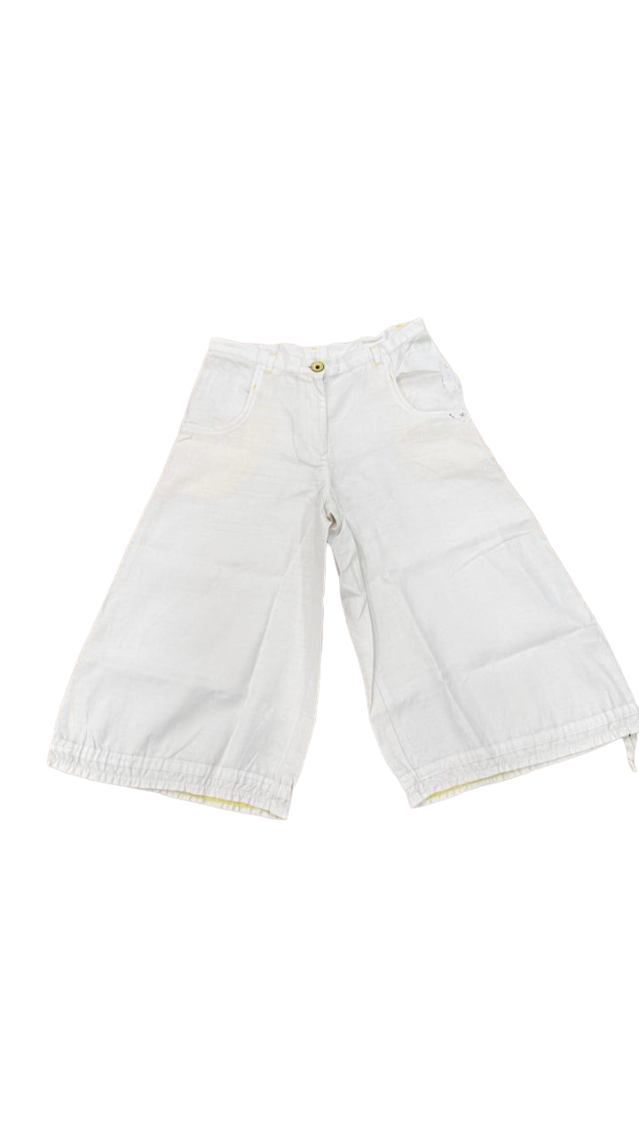 White Cropped Pants – Summer Minimal Fit