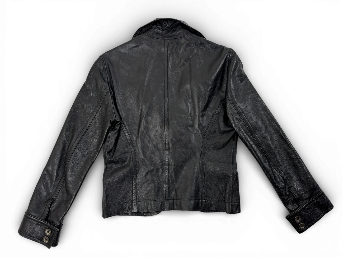 Miss Sixty Black Leather Jacket – Fitted