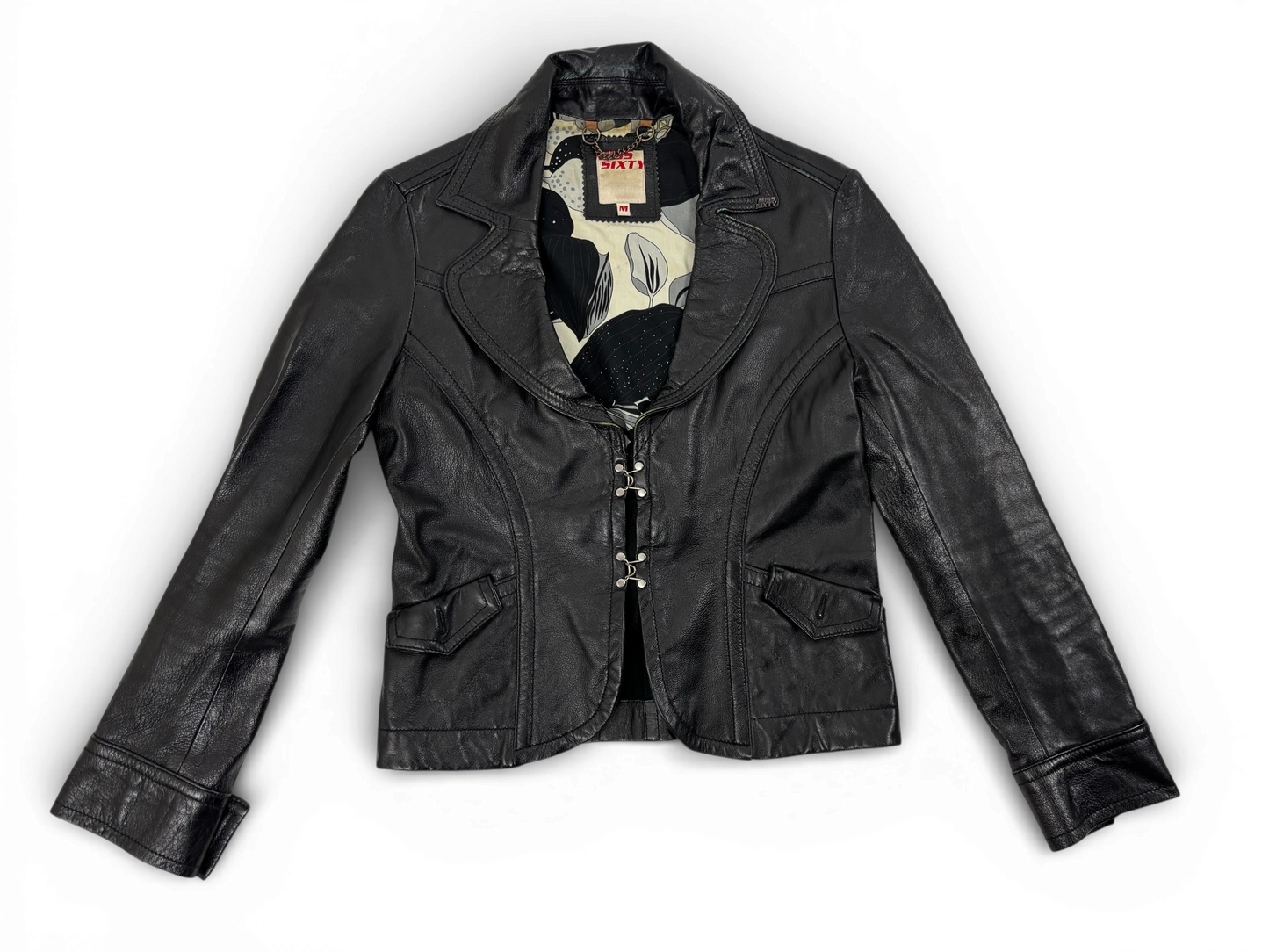 Miss Sixty Black Leather Jacket – Fitted