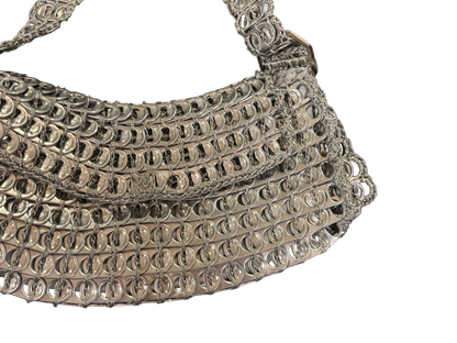 From Brazil, Summer – Handmade Recycled Tab Bag - Silver