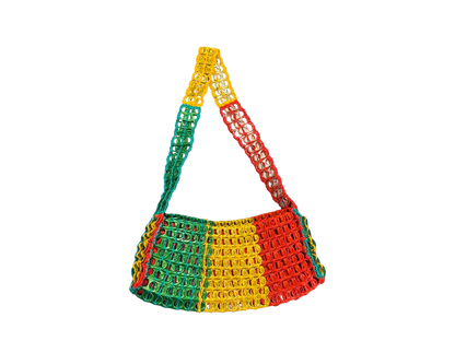 From Brazil, Summer – Handmade Recycled Tab Bag - Rastafari