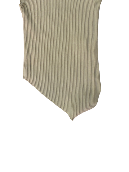 Asymmetric Ribbed Tank Top – Minimal Sculpt