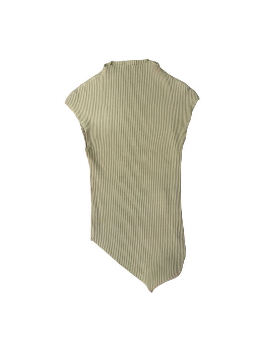 Asymmetric Ribbed Tank Top – Minimal Sculpt