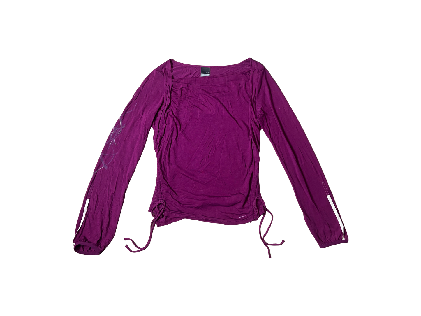 Nike Magenta Long Sleeve Adjustable Top