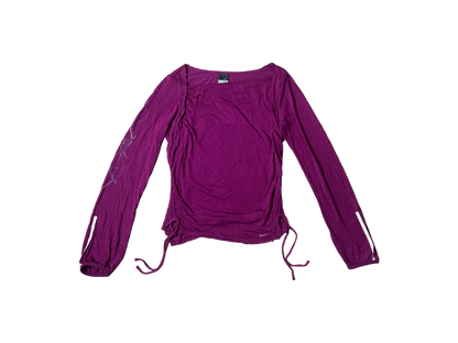 Nike Magenta Long Sleeve Adjustable Top