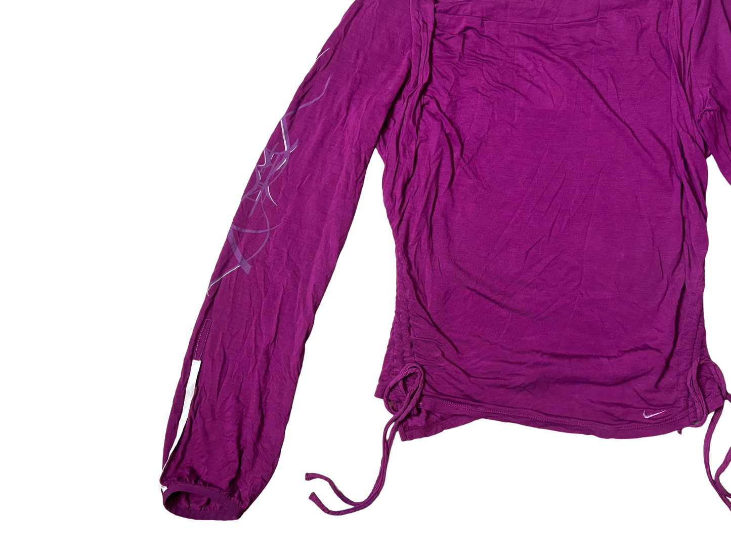 Nike Magenta Long Sleeve Adjustable Top
