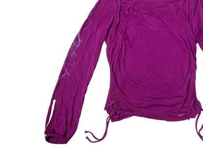 Nike Magenta Long Sleeve Adjustable Top