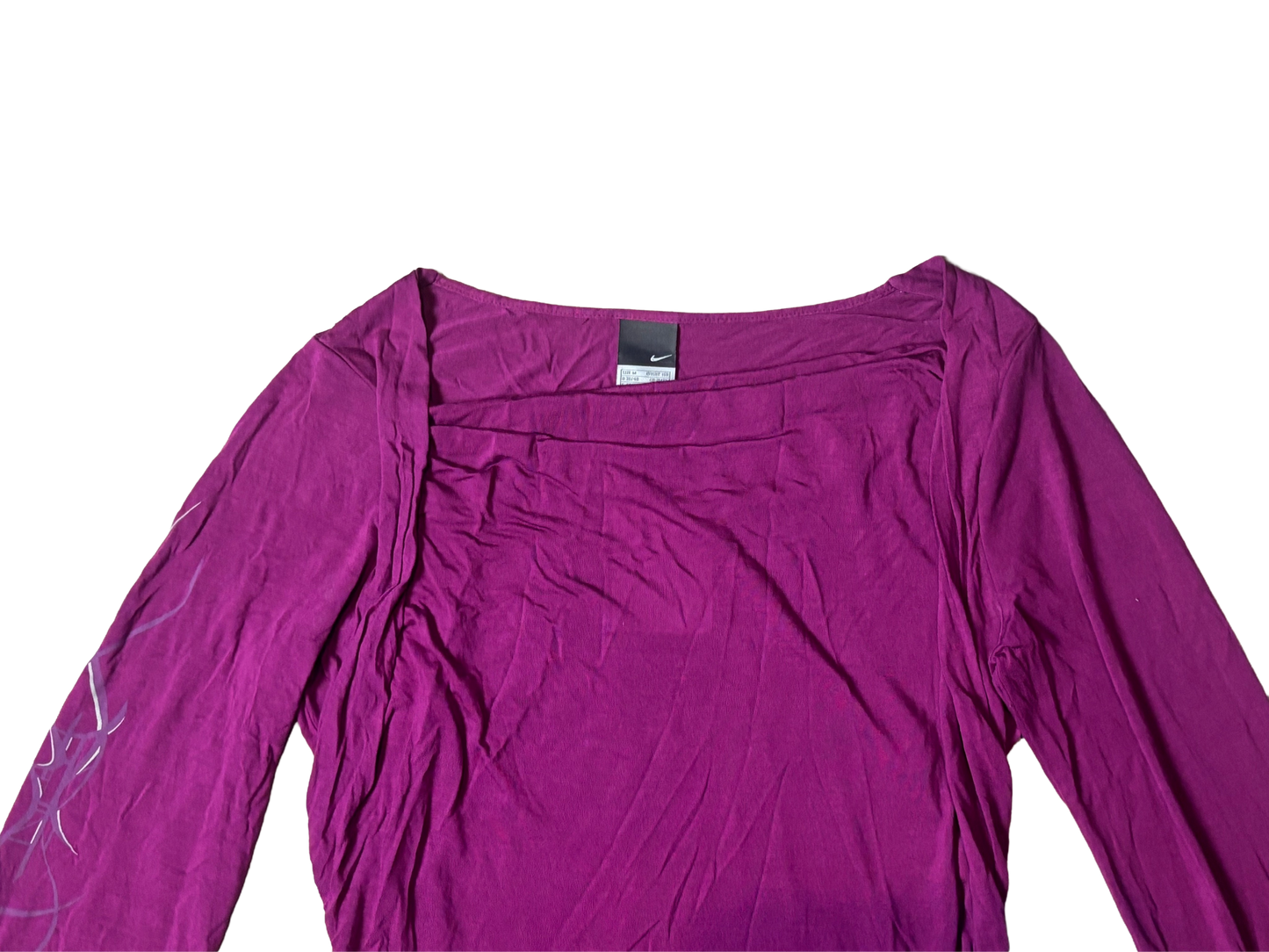 Nike Magenta Long Sleeve Adjustable Top