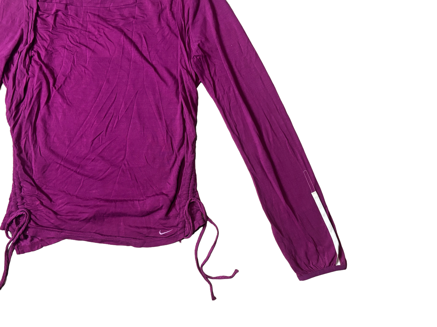 Nike Magenta Long Sleeve Adjustable Top