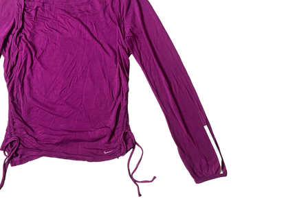 Nike Magenta Long Sleeve Adjustable Top